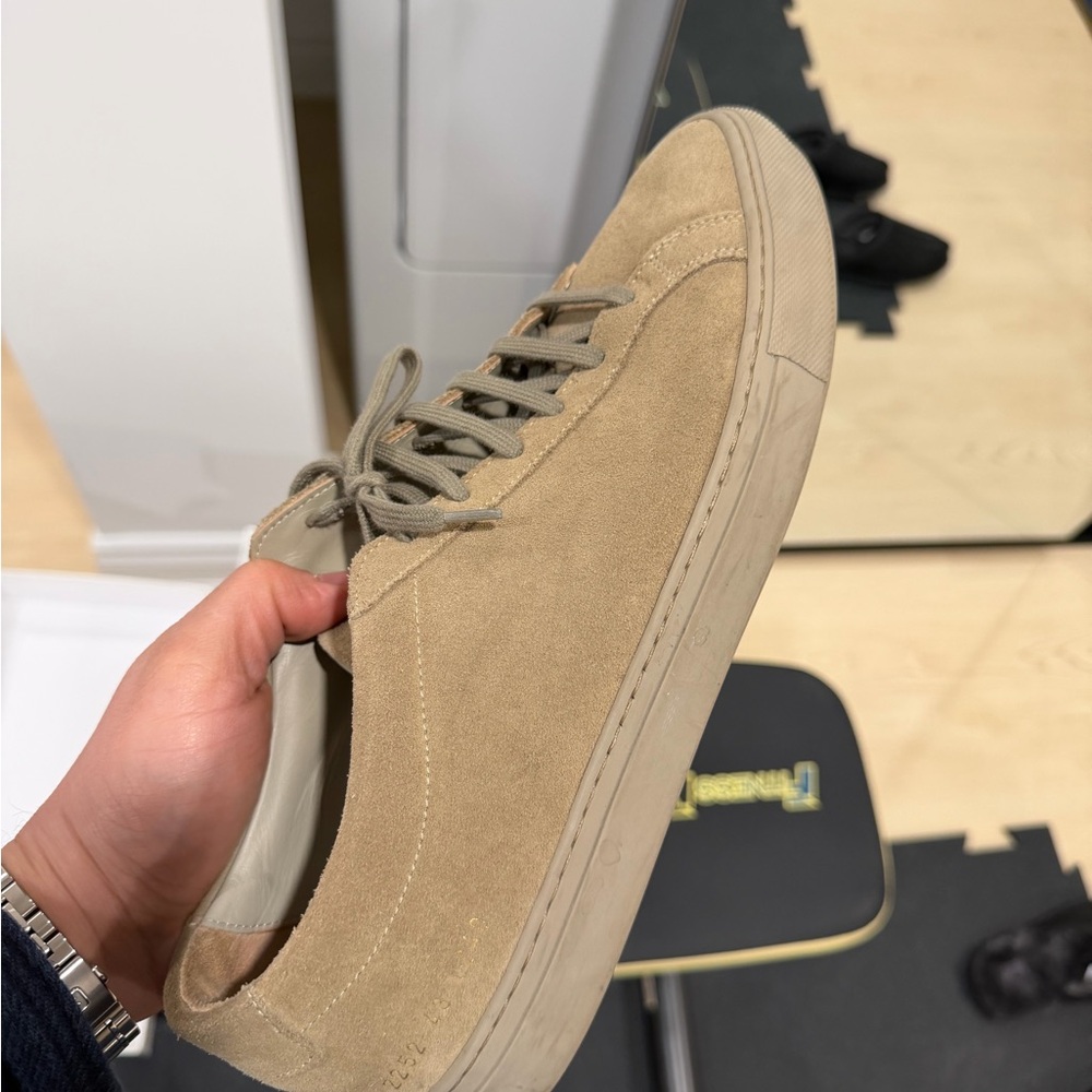 Tan Suede Men's Sneakers common project Achilles low